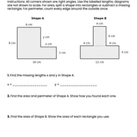 Area and Perimeter Worksheets for Years 4-6 - thumbnail 4 of 4