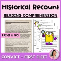 Year 4 | First Fleet Historical Recount | Convict | AC v9 | Reading Comprehension - thumbnail 1 of 4