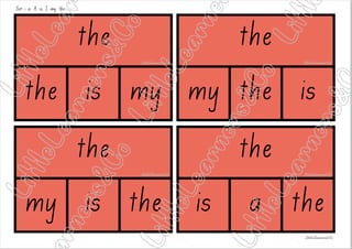 Tricky Word Match Activity (TAS font) - image 2 of 5