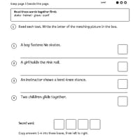 Our First Ice Skating Adventure | Reading Comprehension & Writing | Grades 1-2 - thumbnail 4 of 4
