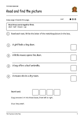 The Tiny Door in the Tree | Reading Comprehension & Writing | Grades 1-2 - image 4 of 4