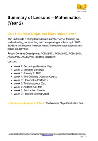 Year 2 Mathematics Bundle: Ninjas, Detectives & Market Stall Owners (Units 1-4) - Year 2 - image 2 of 8