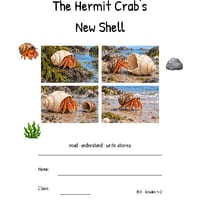The Hermit Crab's New Shell | Reading Comprehension & Writing | Grades 1-2 - thumbnail 2 of 4