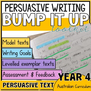 Persuasive Writing BUMP IT UP | Year 4 - image 1 of 3