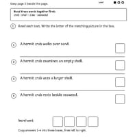 The Hermit Crab's New Shell | Reading Comprehension & Writing | Grades 1-2 - thumbnail 4 of 4