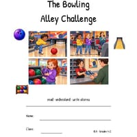 The Bowling Alley Challenge | Reading Comprehension & Writing | Grades 1-2 - thumbnail 2 of 4