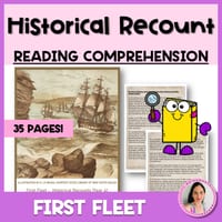 Year 4 | First Fleet Historical Recounts | AC v9 | Reading Comprehension Pack - thumbnail 1 of 1