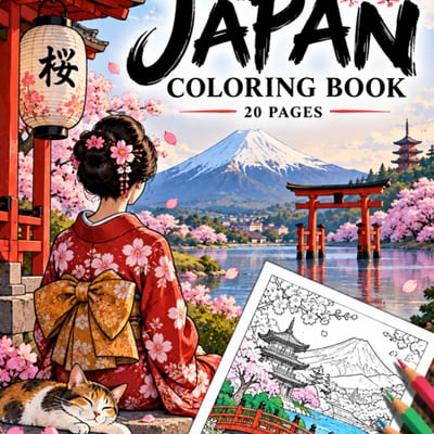 Japan Coloring Pages | 20-Page Printable Activity