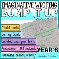 YEAR 6 NARRATIVE WRITING BUMP IT UP WALL | SCIENCE FICTION