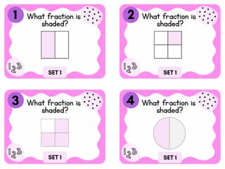 Fractions Task Cards Years 3–4 | 64 Differentiated Maths Problems | Australian - image 3 of 5