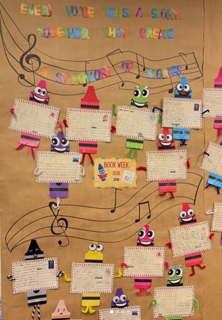 THE DAY THE CRAYONS QUIT BOOK WEEK DOOR DISPLAY - image 2 of 2