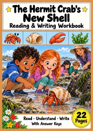 The Hermit Crab's New Shell | Reading Comprehension & Writing | Grades 1-2 - image 1 of 4
