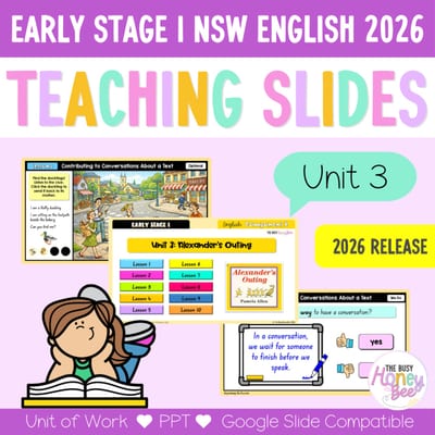Early Stage 1 NSW English Teaching Slides UNIT 3 Alexander's Outing 2026