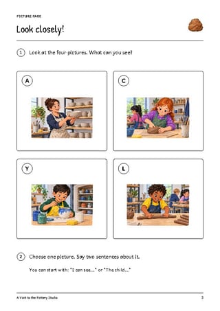 A Visit to the Pottery Studio | Reading Comprehension & Writing | Grades 1-2 - image 3 of 4