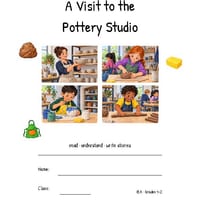 A Visit to the Pottery Studio | Reading Comprehension & Writing | Grades 1-2 - thumbnail 2 of 4