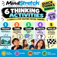Quick Thinks Bundle 1 | 6 Short Critical Thinking Activities | Mixed-Ability & HPGE | Grades 3-8 - thumbnail 3 of 4