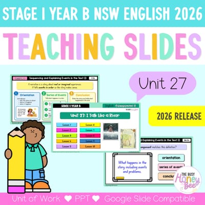 Stage 1 Year B NSW English Teaching Slides UNIT 27 I Talk Like a River 2026
