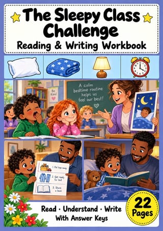 The Sleepy Class Challenge | Reading Comprehension & Writing | Grades 1-2 - image 1 of 4