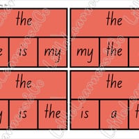 Tricky Word Match Activity (ACT font) - thumbnail 3 of 5