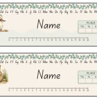 Editable Student Desk Name Labels Sunlit Australiana | PowerPoint | Australian - thumbnail 3 of 4