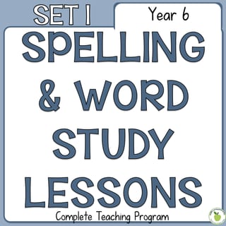 Spelling and Word Study | Set 1 | 10 Weeks of Lessons | Year 6 - image 1 of 5