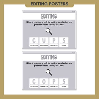 Writing Process Posters | Planning, Drafting, Revising, Editing & Publishing Anchor Charts - image 4 of 8