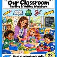 Classroom Vocabulary Reading & Writing Workbook | Grades 1–2 ELA ESL - thumbnail 1 of 4