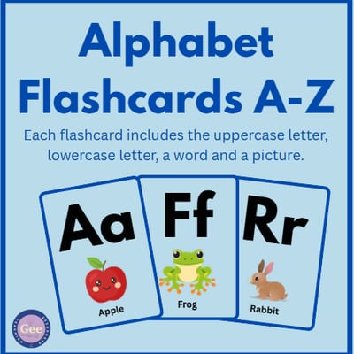 Alphabet Flashcards A-Z | Kindergarten / Year 1
